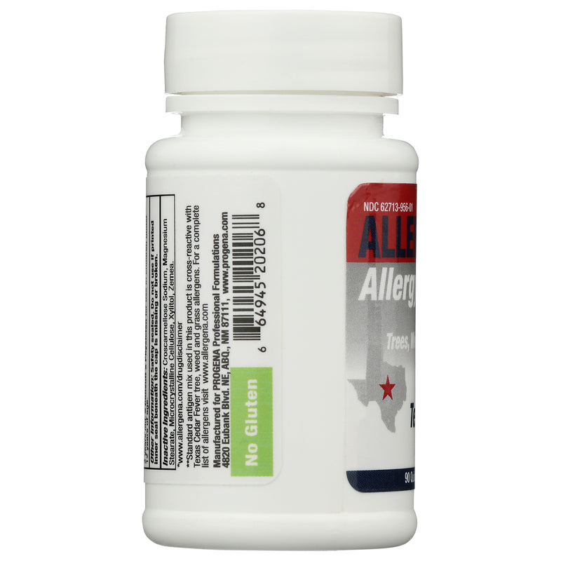 Allergena TX Cedar Fever Allergy Tabs Progena Side