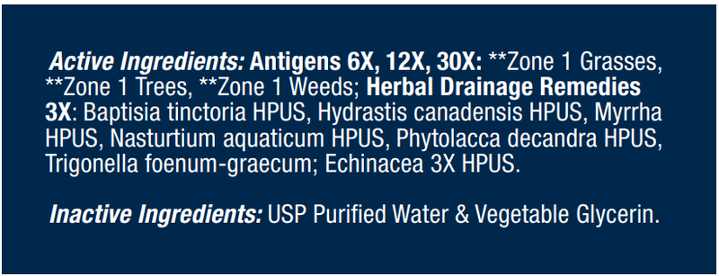 Allergena Zone 1 KIDS Progena Ingredients