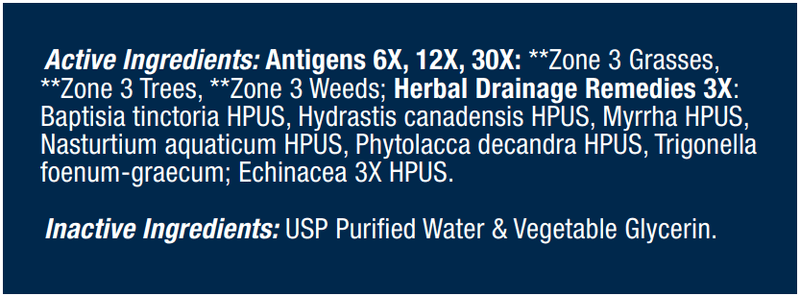 Allergena Zone 3 KIDS Progena Ingredients