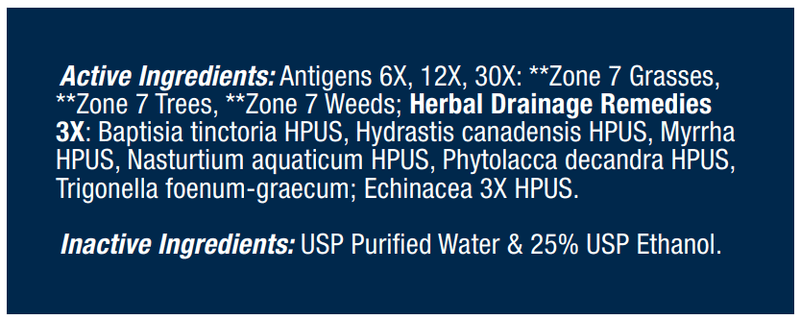 Allergena Zone 7 Progena Ingredients