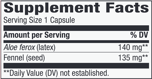 Aloe Vera (Nature's Way) Supplement Facts