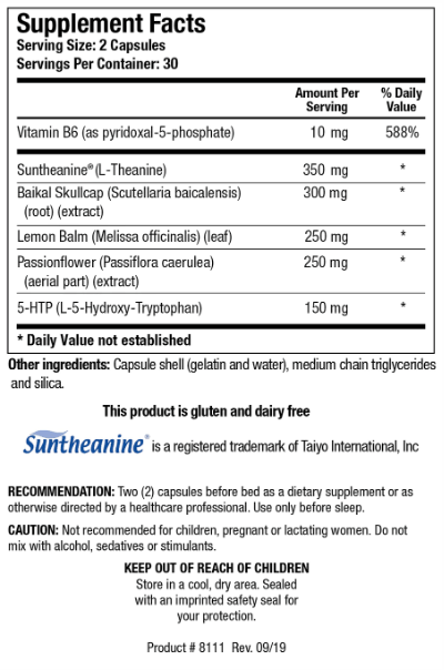 Alpha-Theta PM (Biotics Research) Supplement Facts