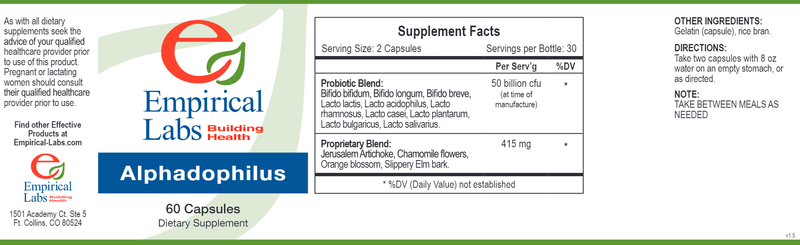 Alphadophilus (Empirical Labs) Label