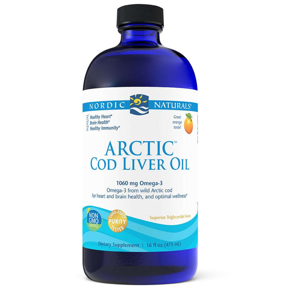 Arctic Cod Liver Oil 16 Fluid Ounces Orange