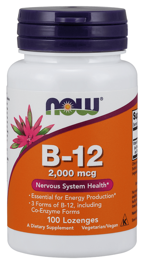 B-12 2000 mcg (NOW) Front