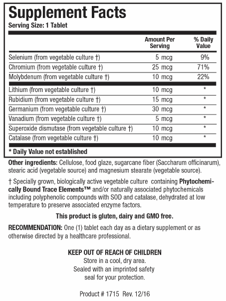 Basic Nine (Biotics Research) Supplement Facts