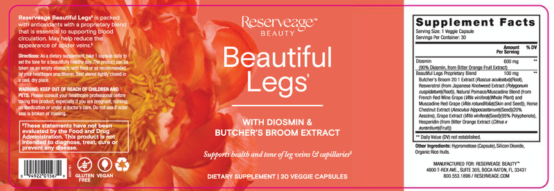 Beautiful Legs (Reserveage) Label