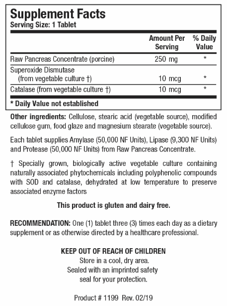 Bio-6-Plus (Biotics Research) Supplement Facts