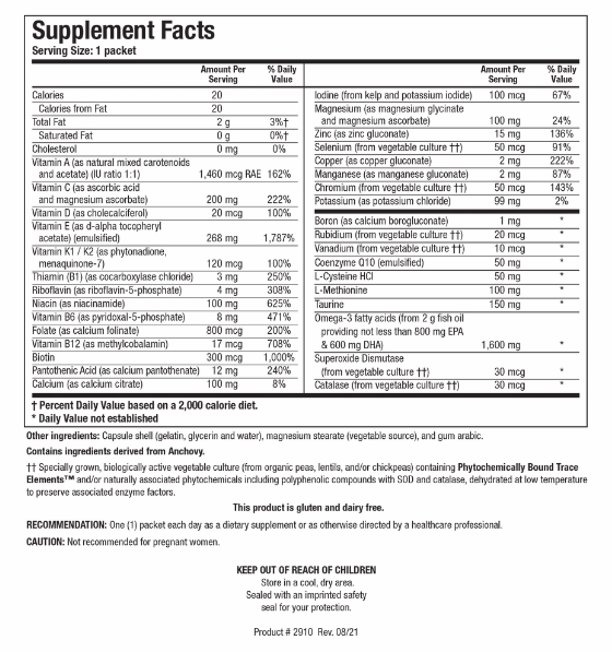 Bio-Cardio Packs (Biotics Research) Supplement Facts