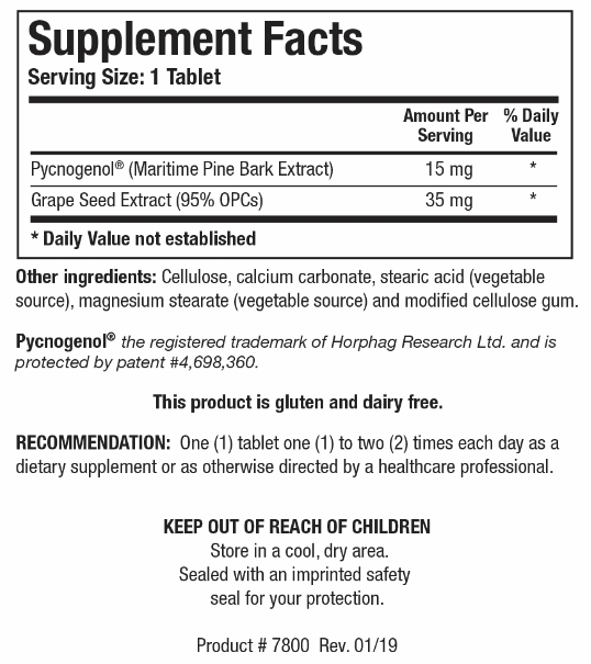 Bio-Cyanidins (Biotics Research) Supplement Facts