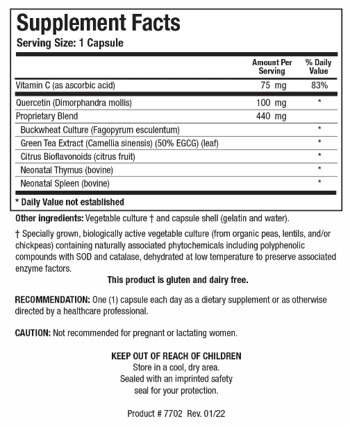 Bio-FCTS (Biotics Research) Supplement Facts