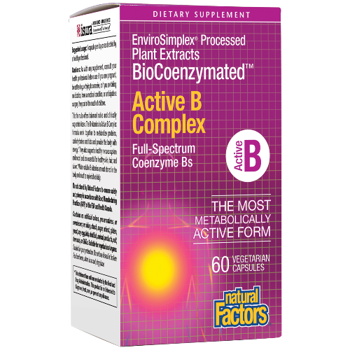 Biocoenzymated Active B Complex (Natural Factors) Front