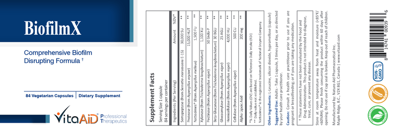 BiofilmX Vita Aid products