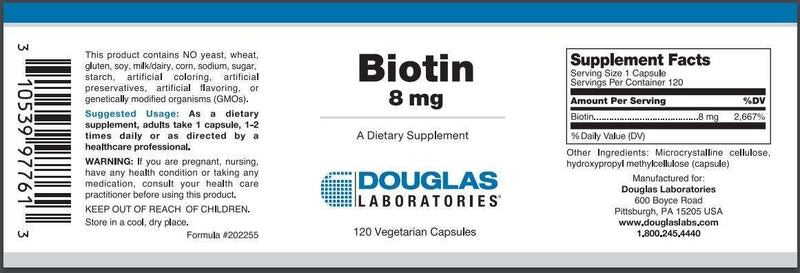 Buy Biotin 8 mg Douglas Labs