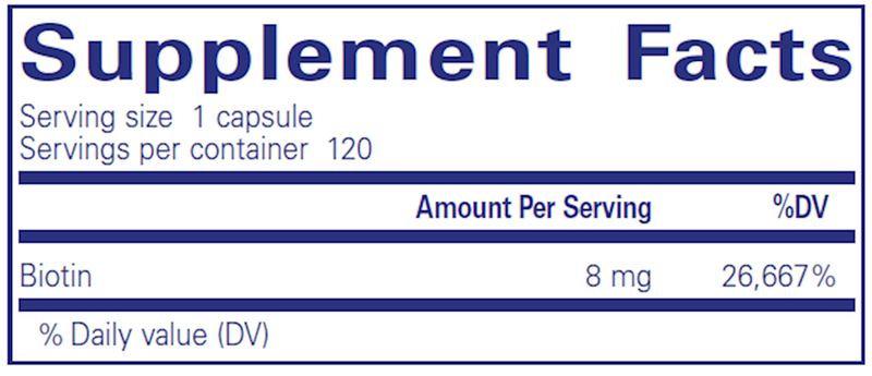 Biotin 8 mg 120 Count
