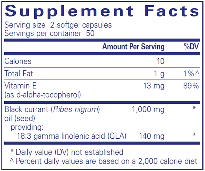 Black Currant Seed Oil 100 Count