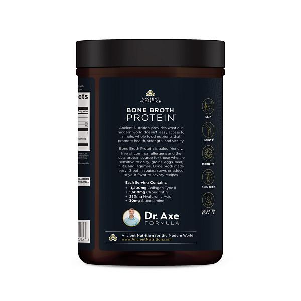 Bone Broth Protein Turmeric (Ancient Nutrition) Side-1