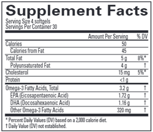 Brain & Body Power Max (Brain MD) Supplement Facts