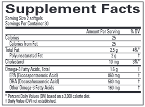 Brain & Body Power (Brain MD) Supplement Facts