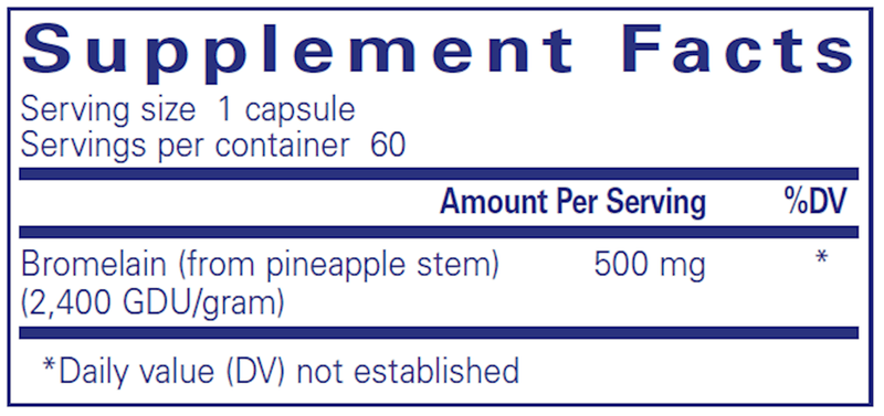 Bromelain 2400 500 mg 60 Count