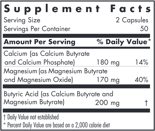 ButyrEn™ (Allergy Research Group) supplement facts