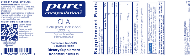 CLA 1000 Mg 180 Count