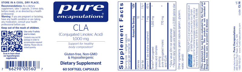 CLA 1000 Mg 60 Count