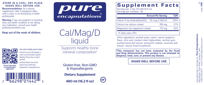 Cal/Mag/D Liquid 480 ml