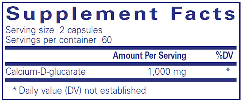 Calcium-D-Glucarate 120 Count