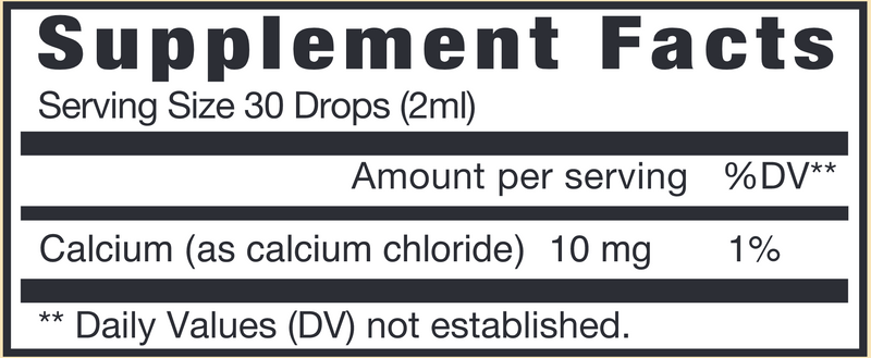 Calcium Liquid (Eidon) Supplement Facts