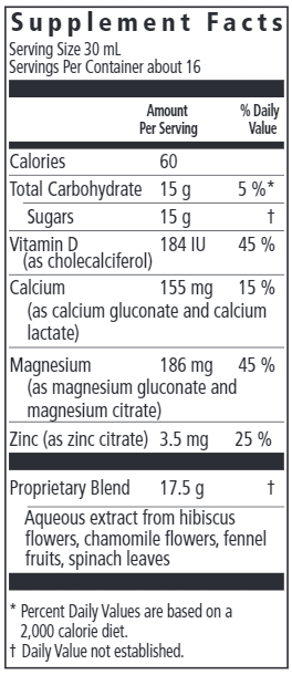 Calcium-Magnesium Liquid (Salus) Supplement Facts