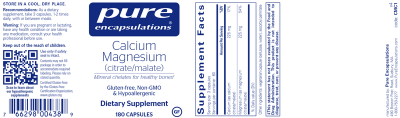 Calcium Magnesium (citrate/malate)