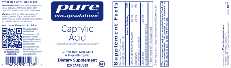 Caprylic Acid 120 Count