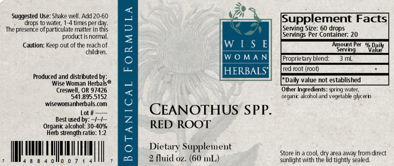 Ceanothus Red Root 2oz Wise Woman Herbals products