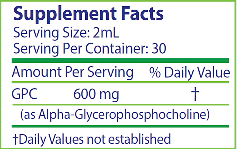 Cerebera GPC (Nutrasal (PhosChol)) Supplement Facts