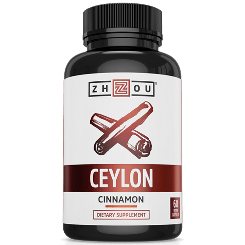 Ceylon Cinnamon 1200 mg (ZHOU Nutrition) Front