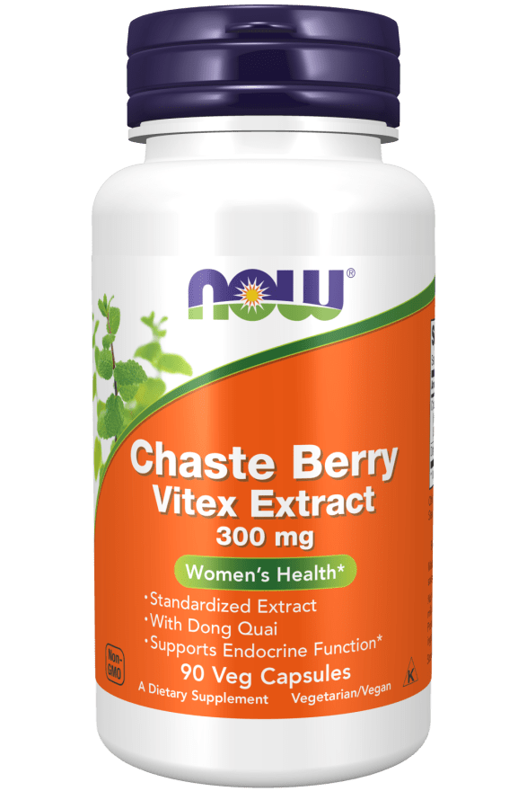 Chaste Berry Vitex Extract (NOW) Front