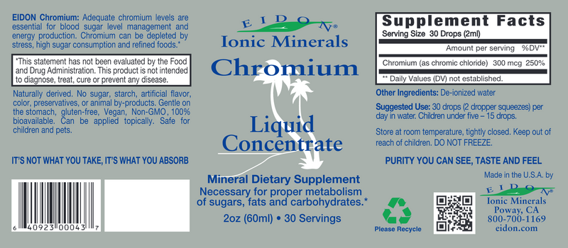 Chromium Liquid (Eidon) Label