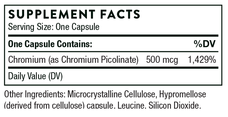 Chromium Picolinate Thorne Products