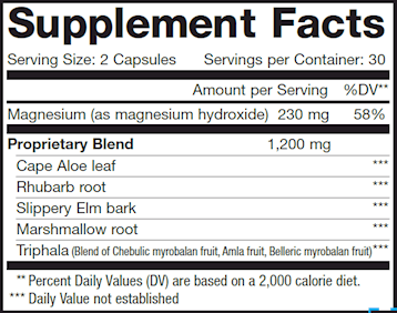 CleanseMore (Renew Life) Supplement Facts