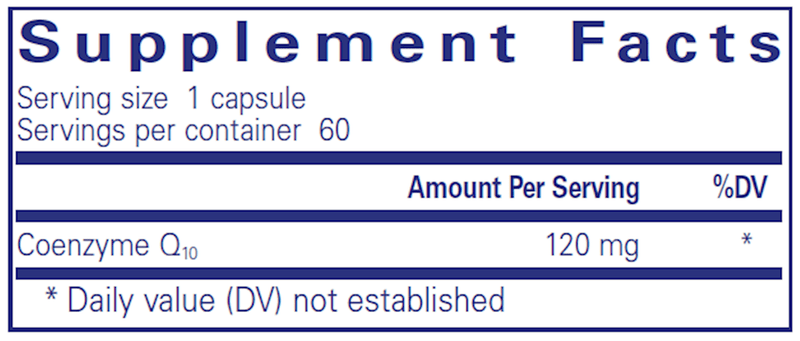 CoQ10 120 Mg. 60 Count