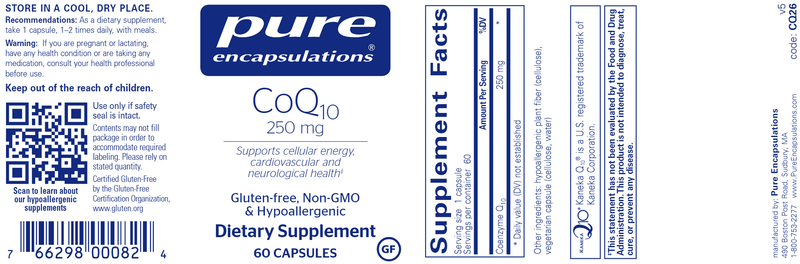 CoQ10 250 Mg.