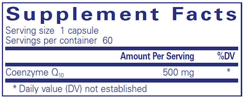 CoQ10 500 Mg. 60's