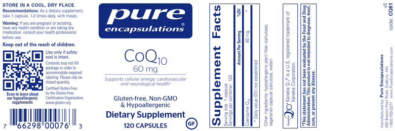 CoQ10 60 Mg. 120 Count