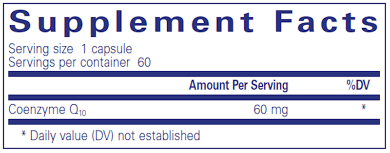 CoQ10 60 Mg. 60 Count