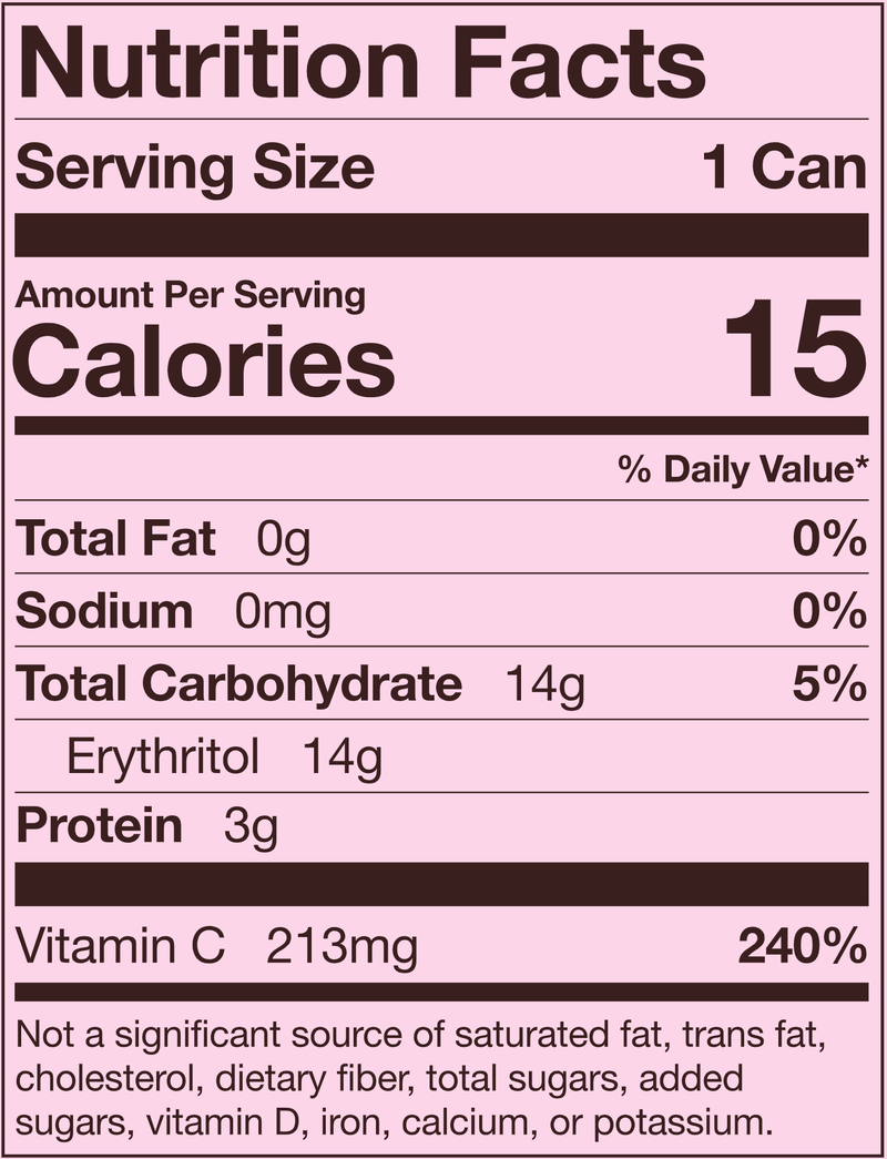 Collagen Iced Tea - Peach (Gloss Leaf) Nutrition Facts