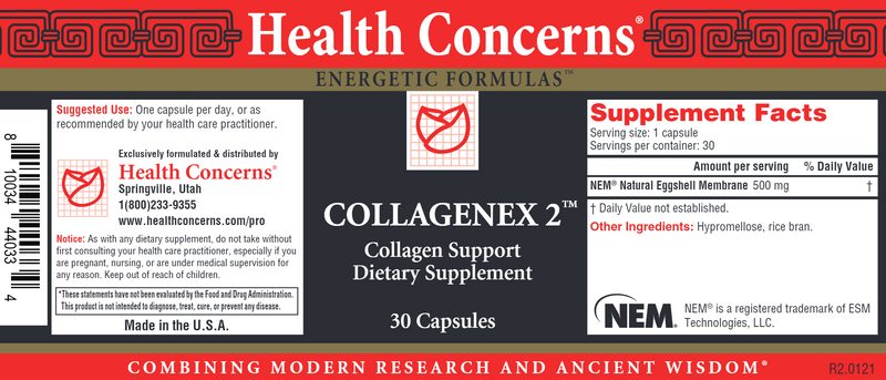 Collagenex 2 (Health Concerns) Label