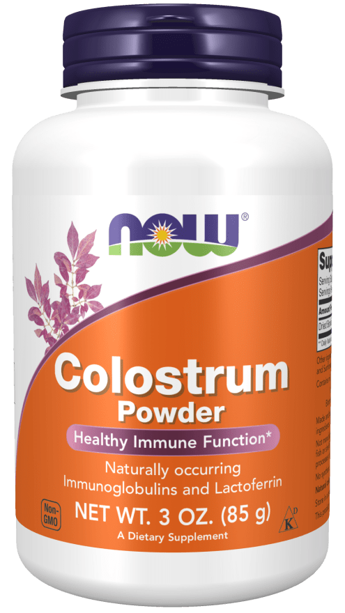 Colostrum Powder (NOW) Front