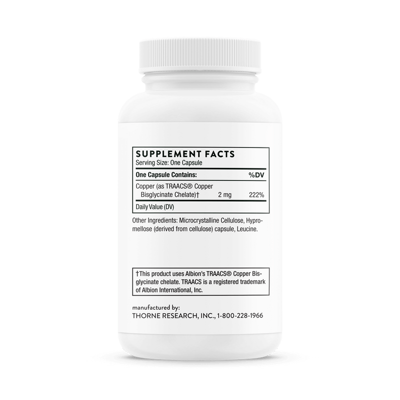 Copper Bisglycinate Thorne Research