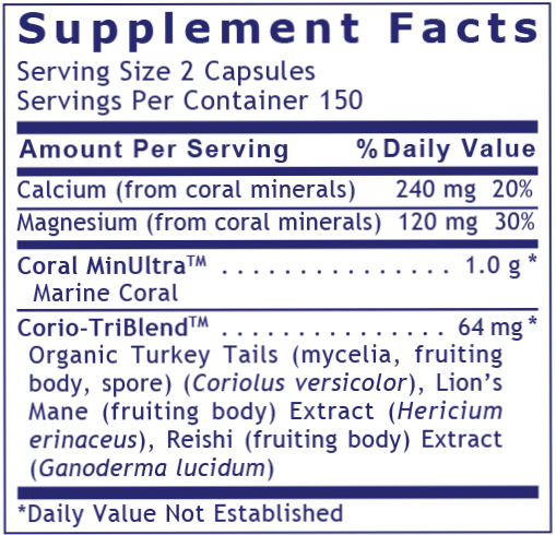 Coral Legend Plus Premier 300ct (Premier Research Labs) Supplement Facts